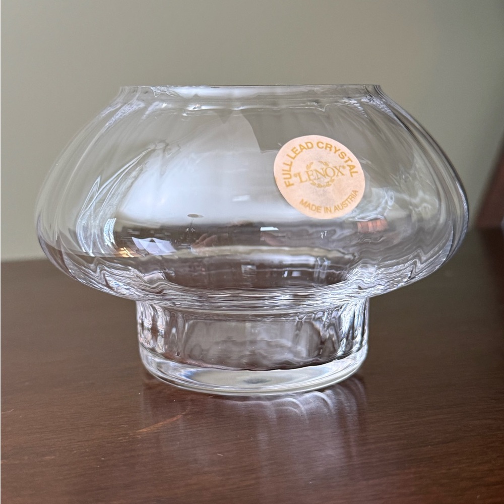 Lenox votive full lead crystal